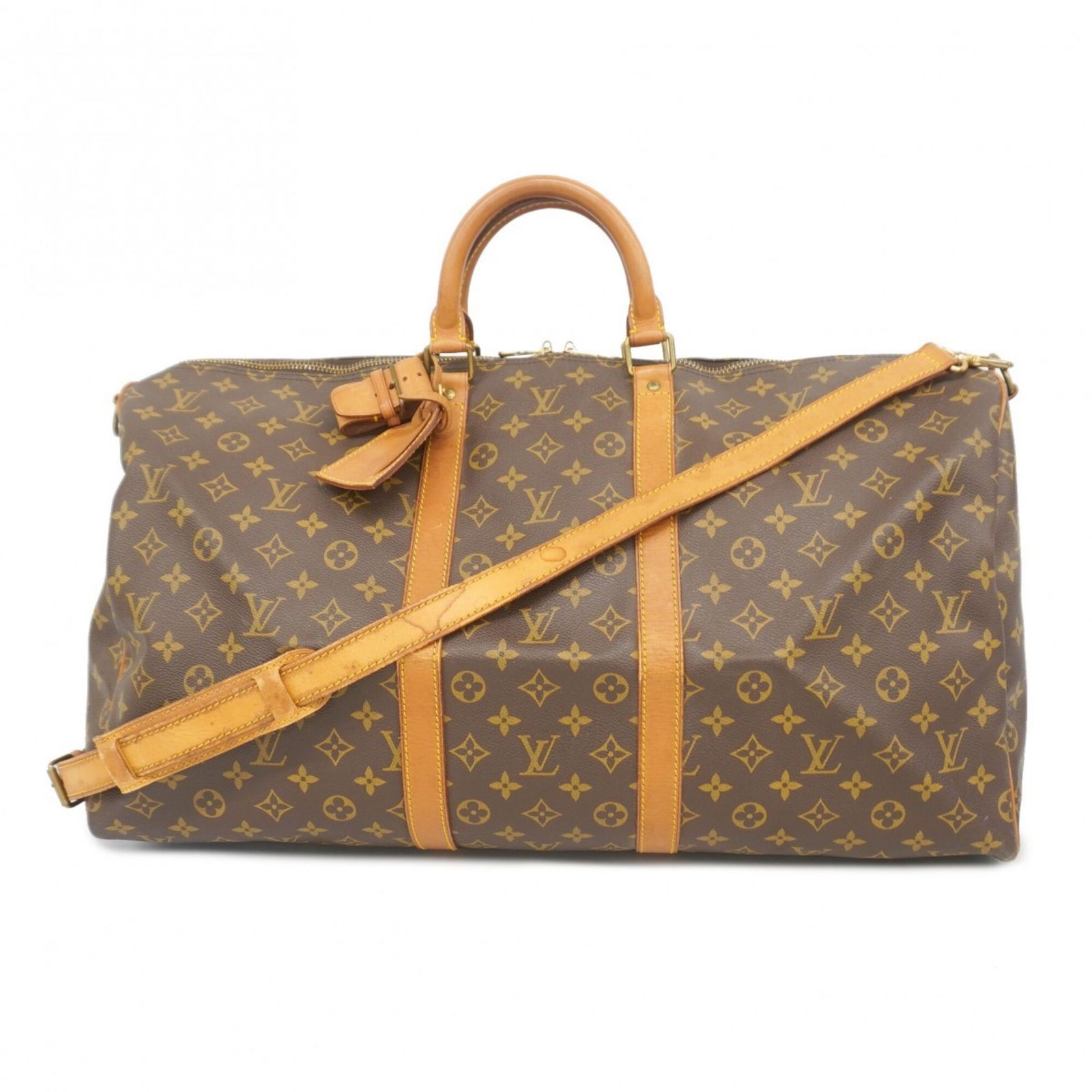 ルイ・ヴィトン(Louis Vuitton) ルイ・ヴィトン バッグ・ボストンバッグ モノグラム キーポルバンドリエール55 M41414 ブラウンメンズ レディース