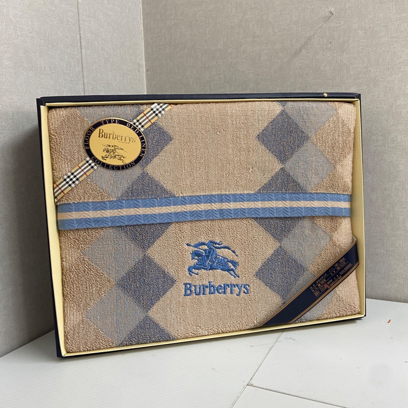 【新品未使用】Burberrys バーバリー タオルケット 綿100%