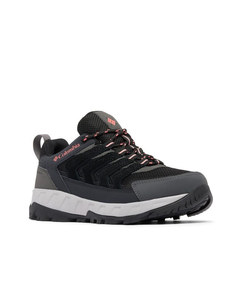 コロンビア レディース シューズ ブーツ・レインブーツ Columbia Strata Trailowp BlackJuicy ブラック