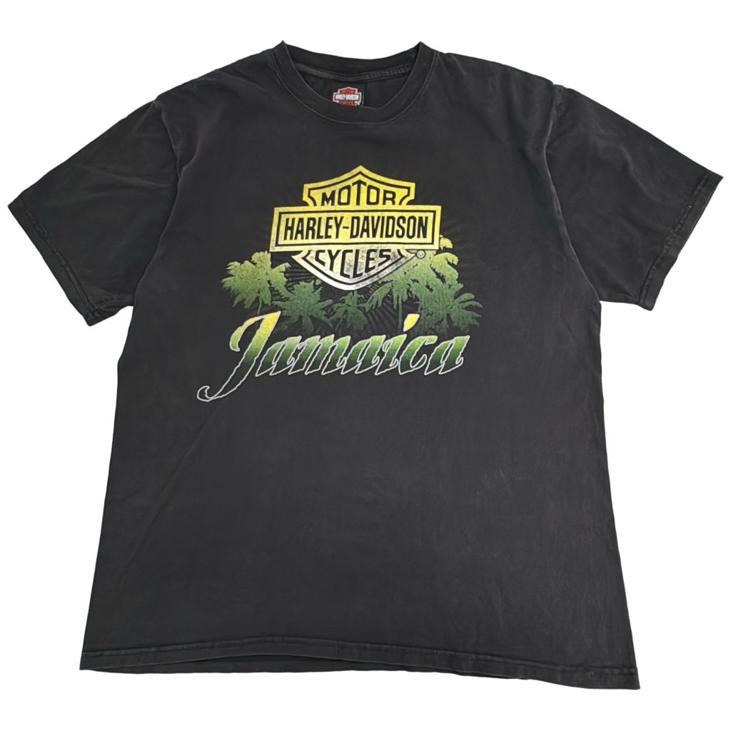 HARLEY DAVIDSON ハーレーダビッドソン 半袖Ｔシャツ モーターサイクル ブラック(メンズ L)中古 古着 Y3474