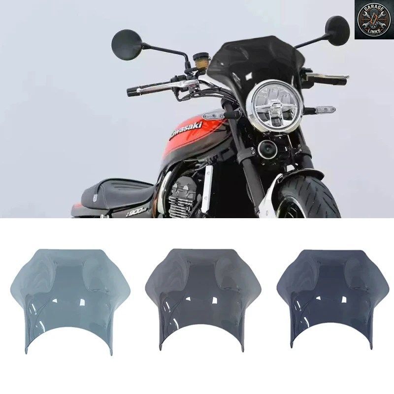 ウインドスポイラーディフ??レクターウインドシールドカバー カワサキ Z650RS Z900RS SE 2022-2023 Z900RS 2018-2023 W800 2011-2024 ウイ
