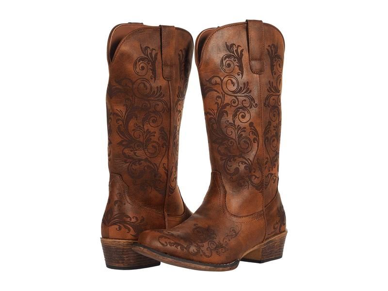 ローパー レディース シューズ ブーツ・レインブーツ トール Roper Tall Stuff Tan Faux Leathe タン