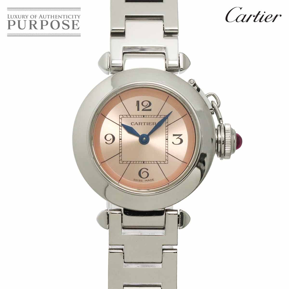 カルティエ Cartier ミスパシャ W3140008 レディース 腕時計 ピンク クォーツ ウォッチ Miss Pasha 90323638