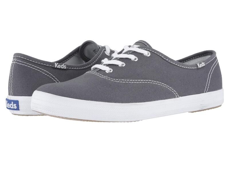 ケッズ レディース シューズ スニーカー レース Keds Champion Canvas LaceUp Graphite グラファイト