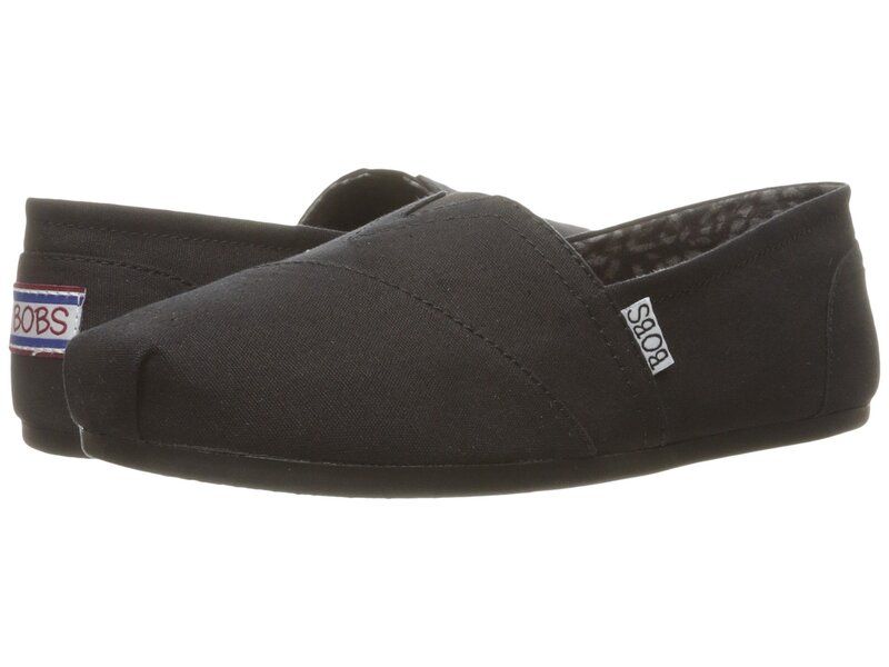 スケッチャーズ レディース シューズ サンダル プラスサイズ BOBS from SKECHERS Bobs Plush Peace and Love Black ブラック
