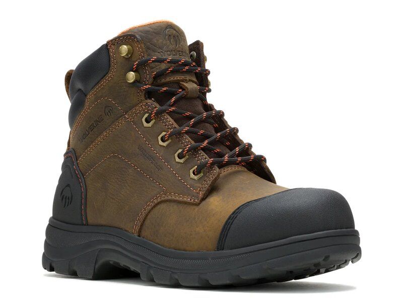 ウルヴァリン メンズ シューズ ブーツ・レインブーツ Tシャツ キャップ ブーツ Wolverine Carlsbad Cap Steel Toe Work Boot Mens Dark Brown