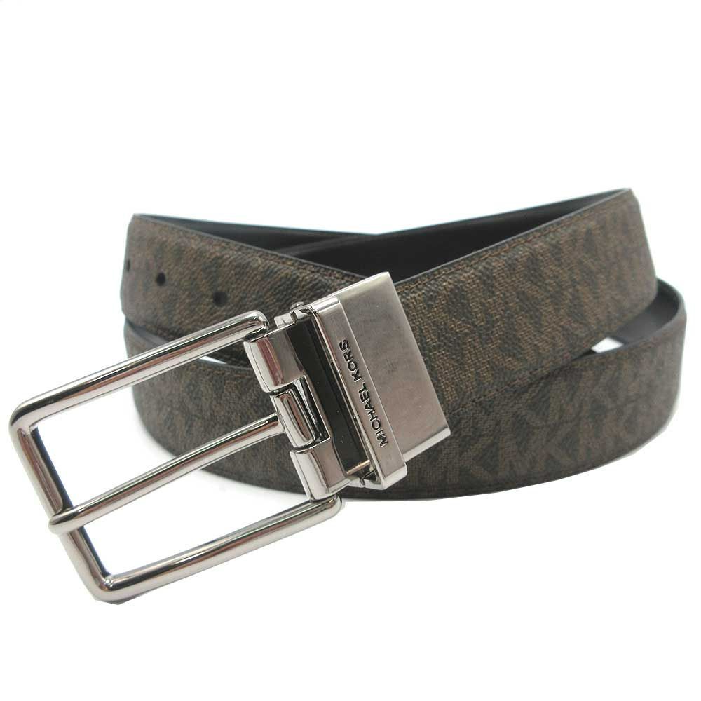 【新品】マイケルコース ベルト 36F1LBLY9B BRN/BLK MICHAEL KORS MKシグネチャー リバーシブル アウトレット メンズ