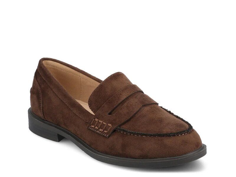 ジャーニー レディース シューズ スリッポン・ローファー Journee Brooks Loafer Chocolate Brown ブラウン