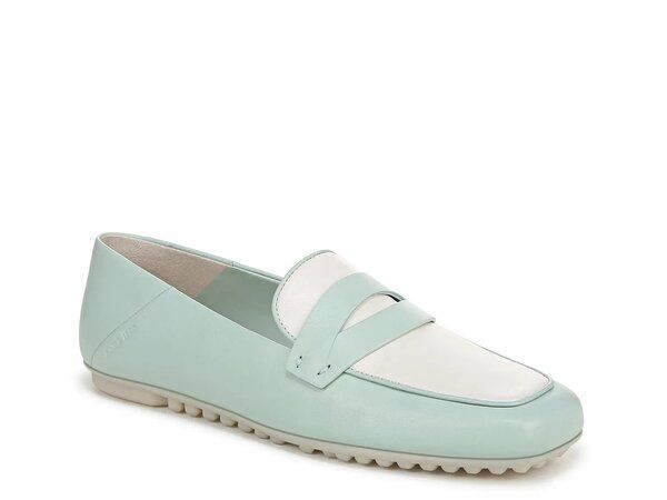 フランコサルト レディース シューズ スリッポン・ローファー Franco Sarto Zury Penny Loafer Light BlueWhite Leather ホワイト
