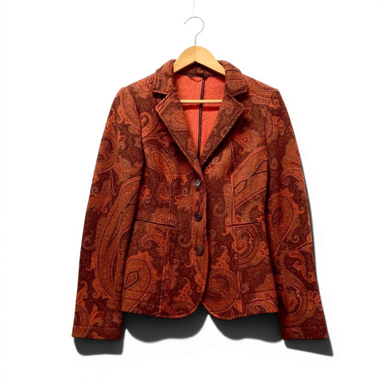 9f17 ETRO エトロ テーラードジャケット ウールジャケット ペイズリー 