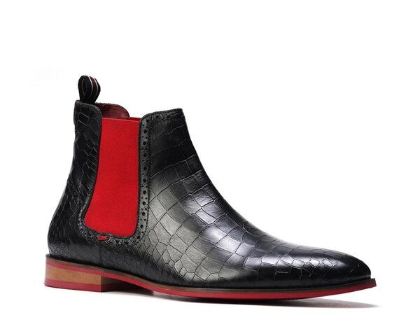 カルロスサンタナ メンズ シューズ ブーツ・レインブーツ Carlos by Carlos Santana Mantra Boot Black Croc Print Leather ブラック 33,670円