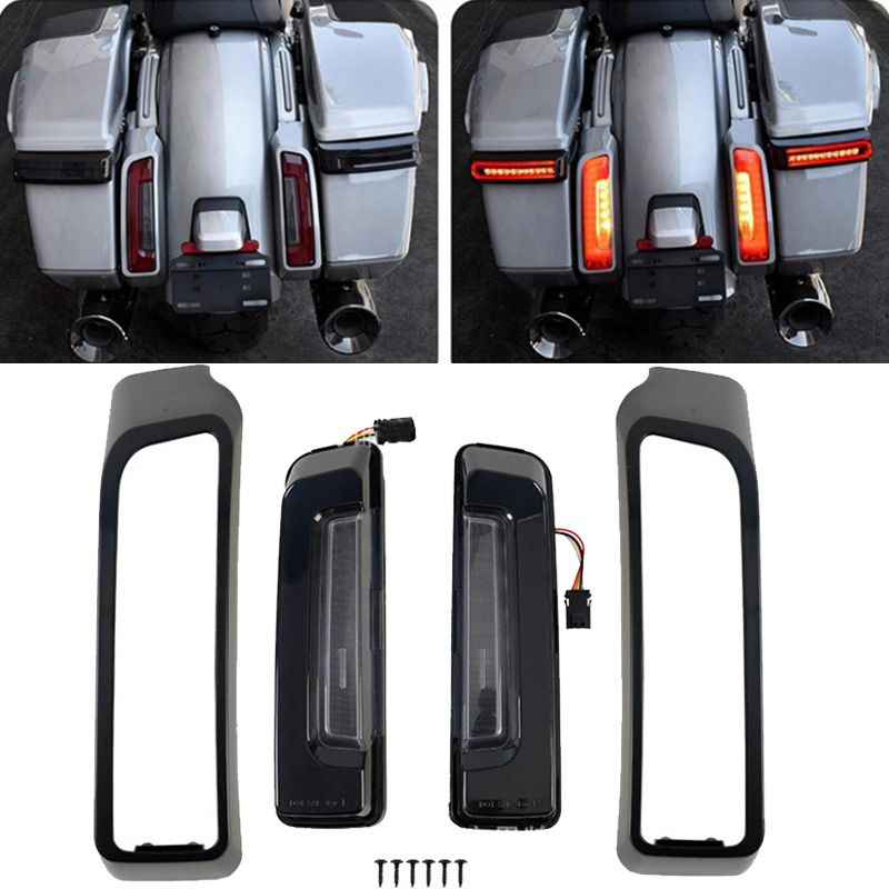 ハーレー Street Glide Road Glide 2023-2024対応 サドルバッグ用サイドライト テールライトアセンブリ