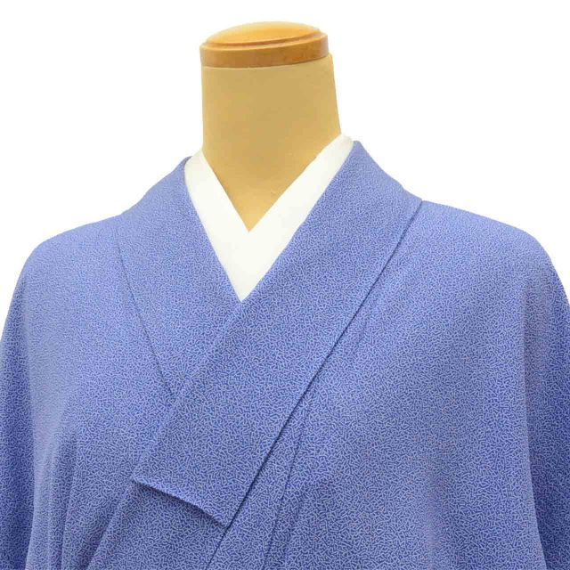 江戸小紋 リサイクル着物 鮫小紋 着付けの練習 交織 Sサイズ 良品 身丈