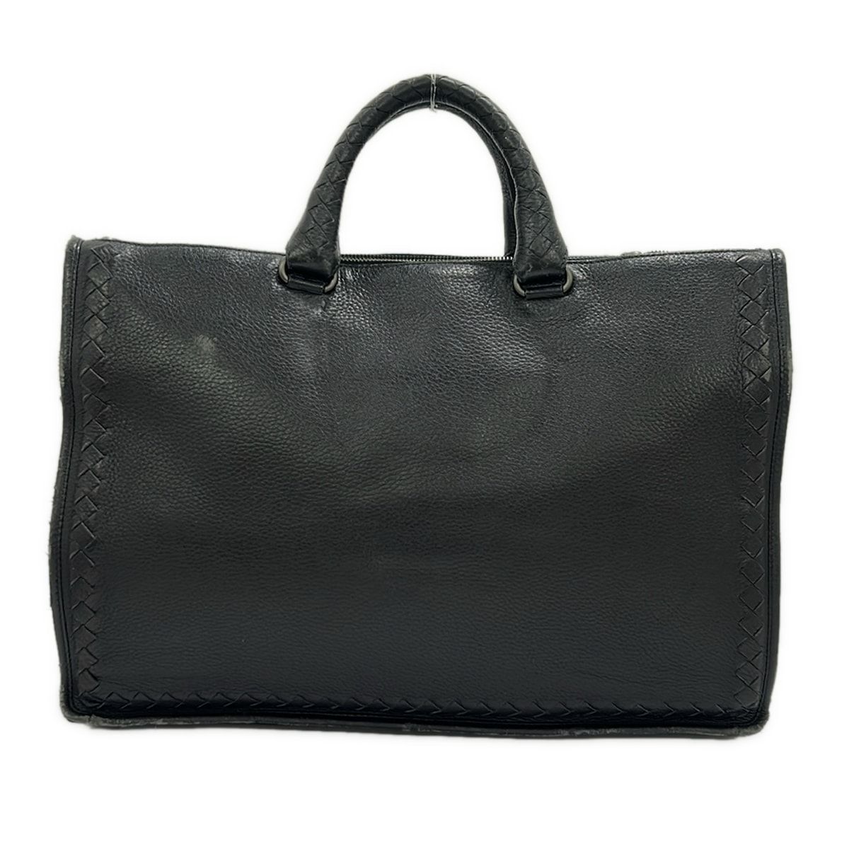 BOTTEGA VENETA(ボッテガヴェネタ) ビジネスバッグ イントレチャート 黒 本体ロックなし レザー