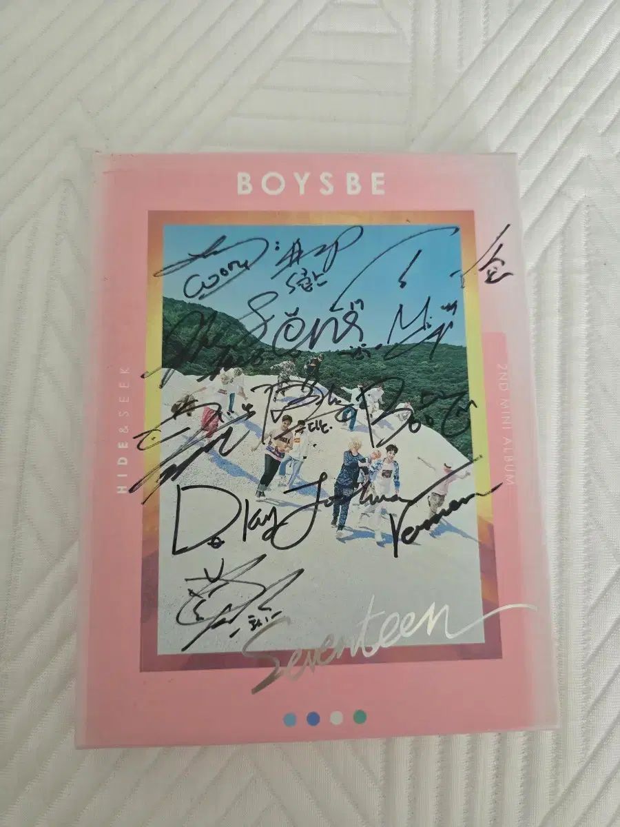 (非売品) SEVENTEEN BOYS BE 2nd Album サイン入り