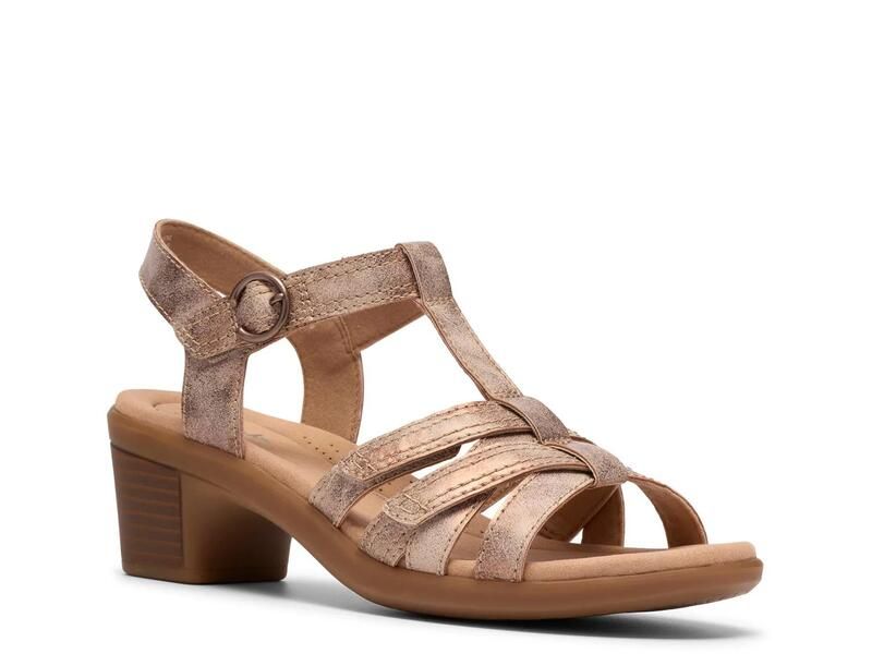 クラークス レディース シューズ サンダル Clarks Emily Rose Sandal Bronze