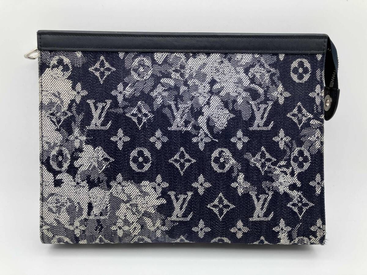 LOUIS VUITTON／ポシェットヴォワヤージュMM／モノグラムタペストリー／M80034／セカンド／バッグ／ポーチ／ヴィトン／デニム　 58,512円