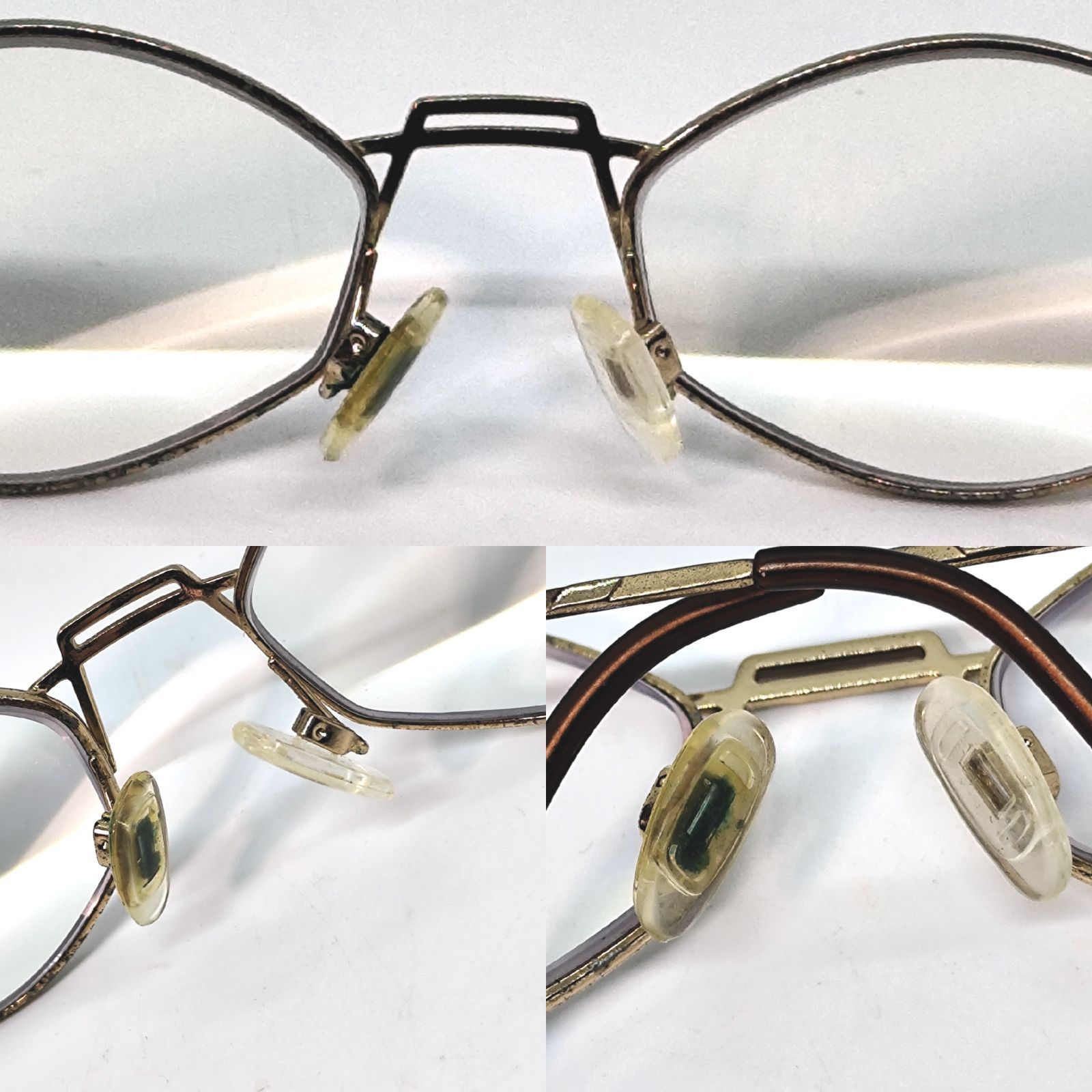CAZAL カザール 度入りメガネフレーム ゴールド系 ヴィンテージ中古