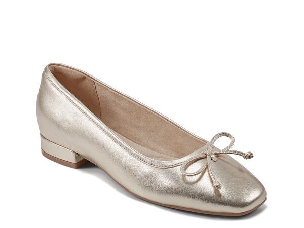 ロックポート レディース シューズ パンプス Rockport Sadie Ballet Flat Gold Metallic Leather ゴールド