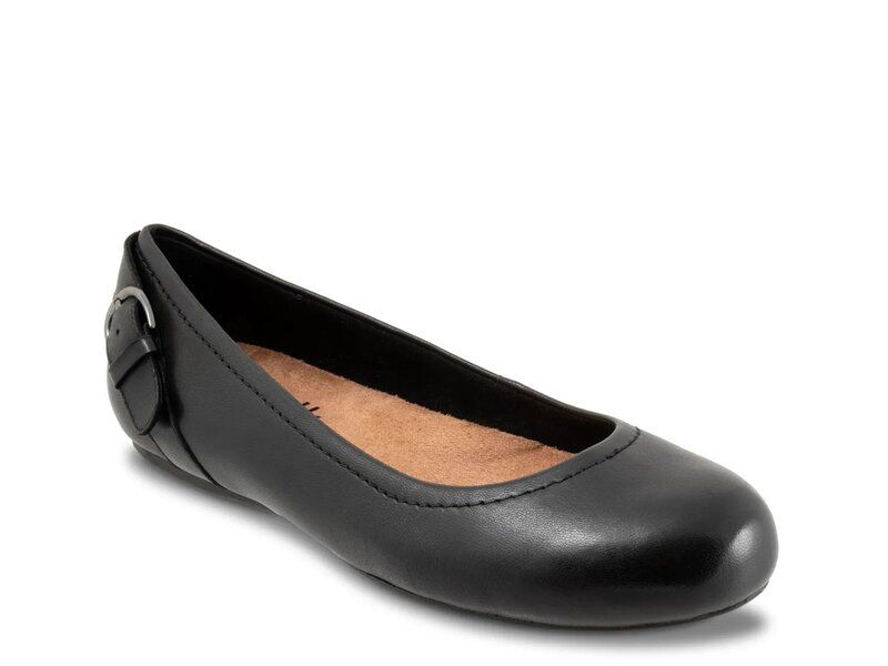 ソフトウォーク レディース シューズ パンプス Softwalk Sydney Ballet Flat Black Leather ブラック