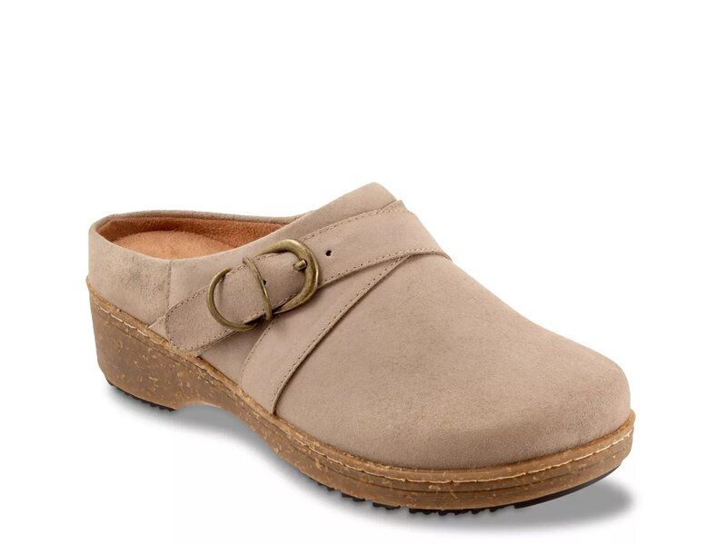 ソフトウォーク レディース シューズ サンダル Softwalk Asmara Clog Taupe Suede トープ