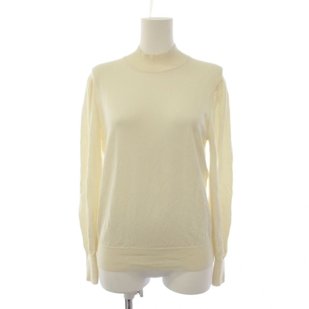 セオリーリュクス theory luxe 25AW LAWRENCE REYA SWEATER ニット セーター 長袖 ハイネック ウール 38 白 03-5301713 /BM