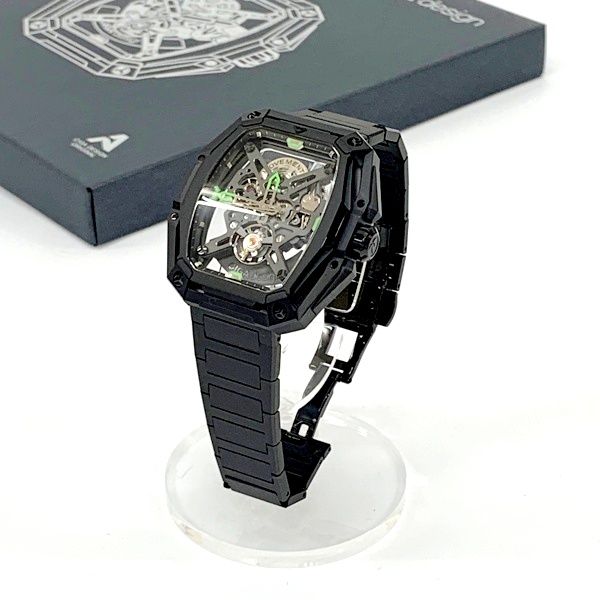 CIGA Design シガ・デザイン 腕時計 Series Z Hunter Zハンターシリーズ Z035-GG01-W1G 自動巻き メンズ ブラック 服飾小物 DF19039■