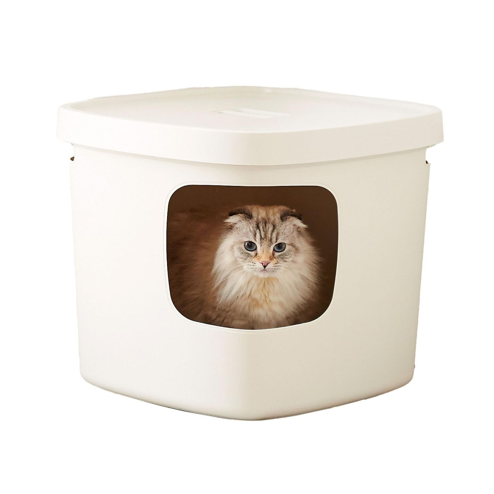 【OFT】 Cubana(クバーナ) トイレ 猫 ネコ ねこ 大型 大きい カバー 本体 飛散 簡単 飛び散る 深い 洗える 散らかりにくい OFT 猫砂 本体 ペット セット おしゃれ シンプル 袋 大きめ キャット