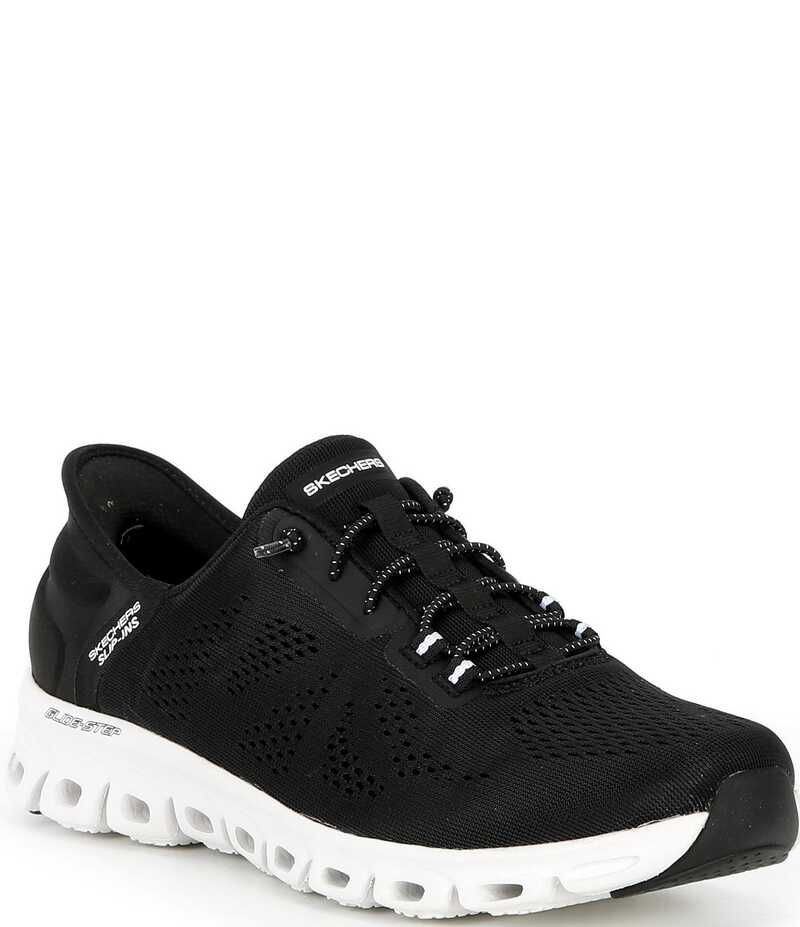 スケッチャーズ レディース シューズ スニーカー Skechers Womens Hands Free SlipIns GlideStep Amore Sneakers BlackWhite ホワイト