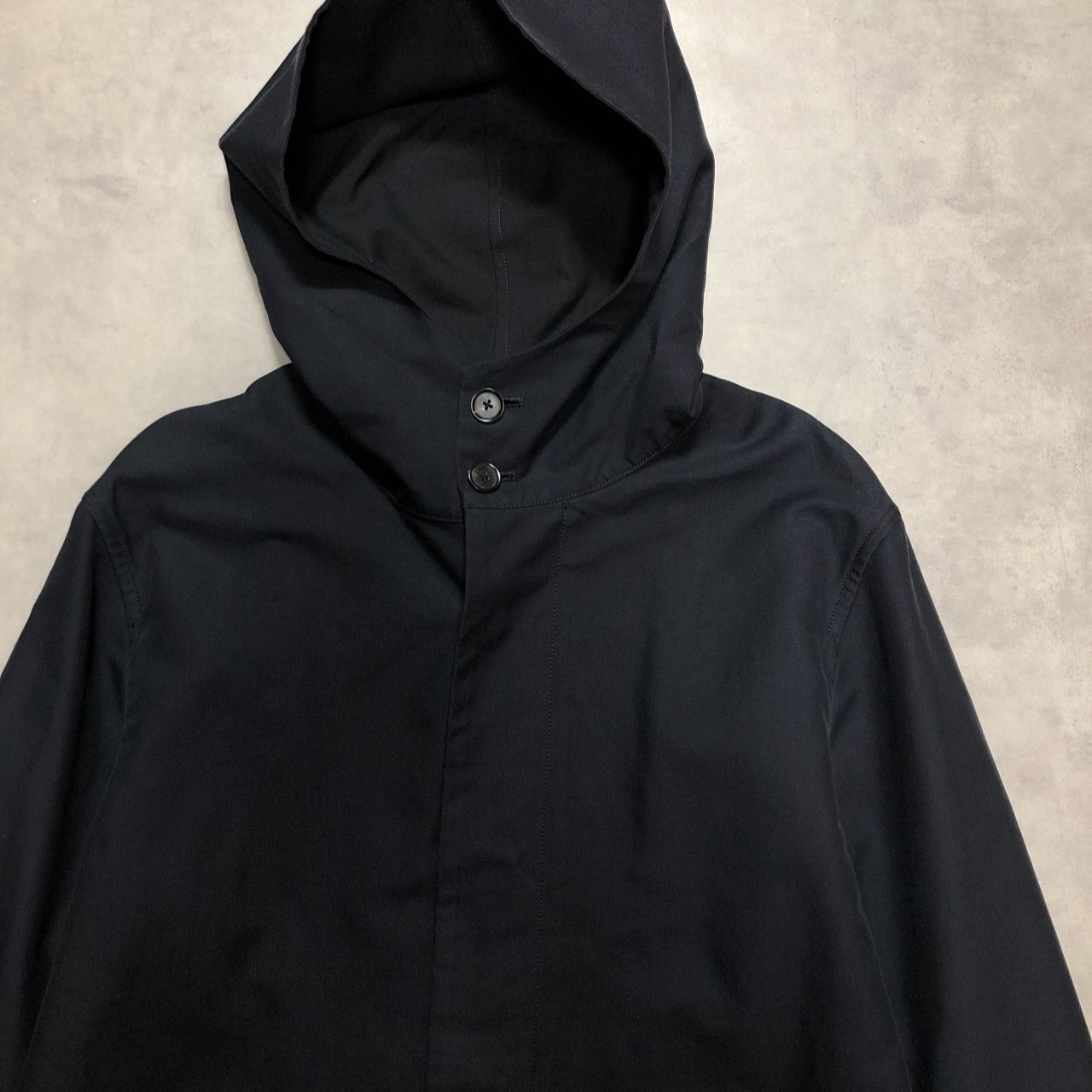 GQ5908◇AURALEE : 16ss Finx Double Cloth Hooded Coat◇4◇ネイビー