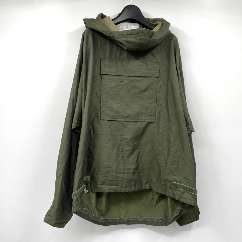 【中古】80s US ARMY スモックパーカー サイズL グリーン[17]