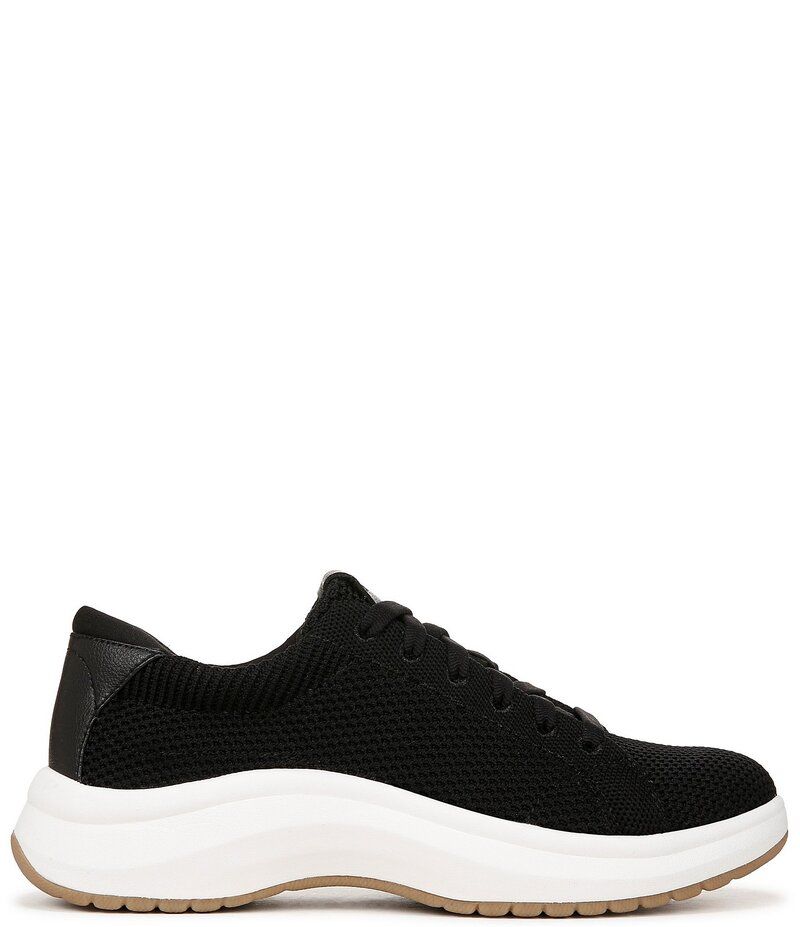 ドクター・ショール レディース シューズ スニーカー レース ニット Dr Scholls Feel Nice Knit Lace Up Sneakers Black ブラック