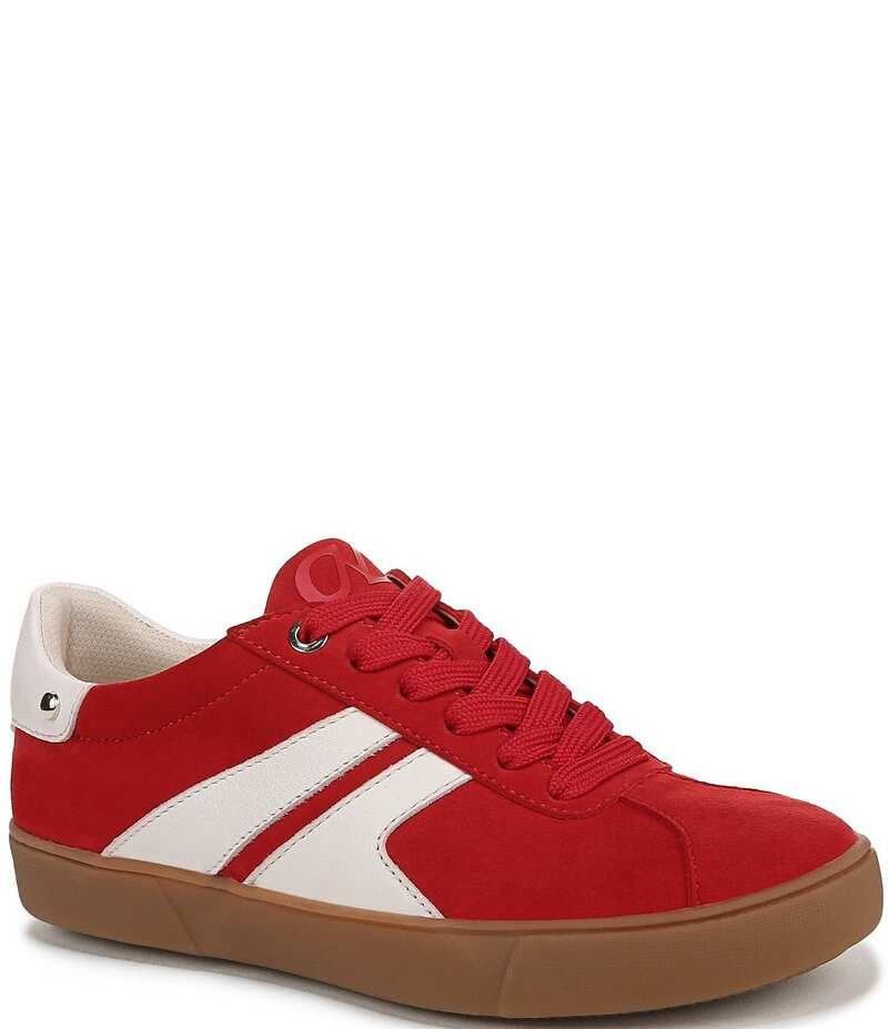 ナチュライザー レディース シューズ スニーカー レース Naturalizer Medina Nubuck Gum Sole Lace Up Sneakers Crimson Red レッド