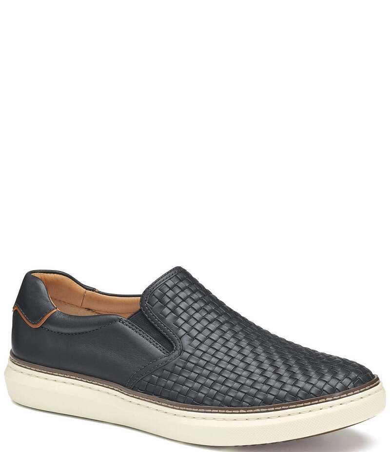ジョンストンアンドマーフィー メンズ シューズ スリッポン・ローファー スニーカー レザー Johnston Murphy Mens McGuffey 2 Woven Leather Slip On