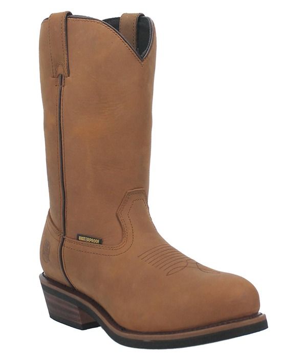 ダンポスト メンズ シューズ ブーツ・レインブーツ Dan Post Mens Albuquerque 12 Waterproof Western Work Boots Mid Brown ブラウン