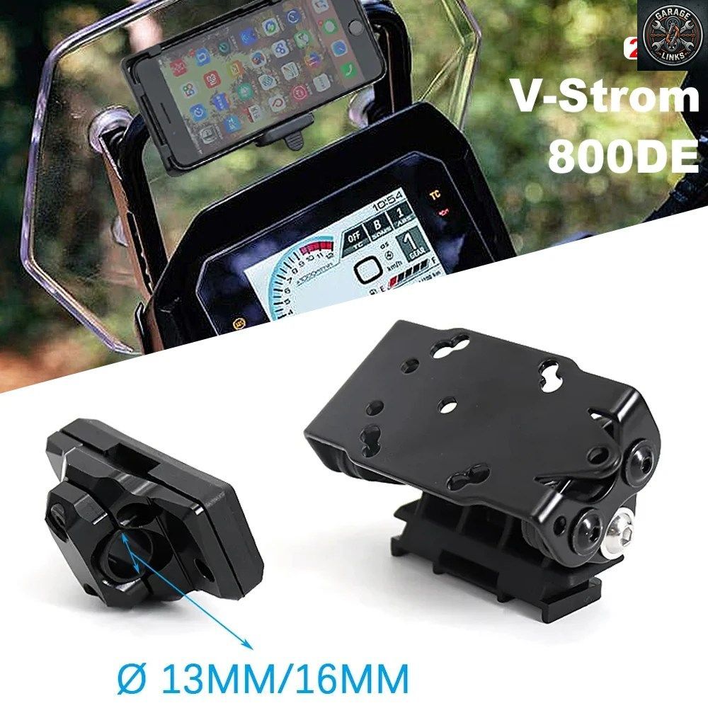 オートバイ用 13/16mm GPSナビゲーションブラケットサポート 800DE 800DE 2023 携帯電話ホルダーマウント