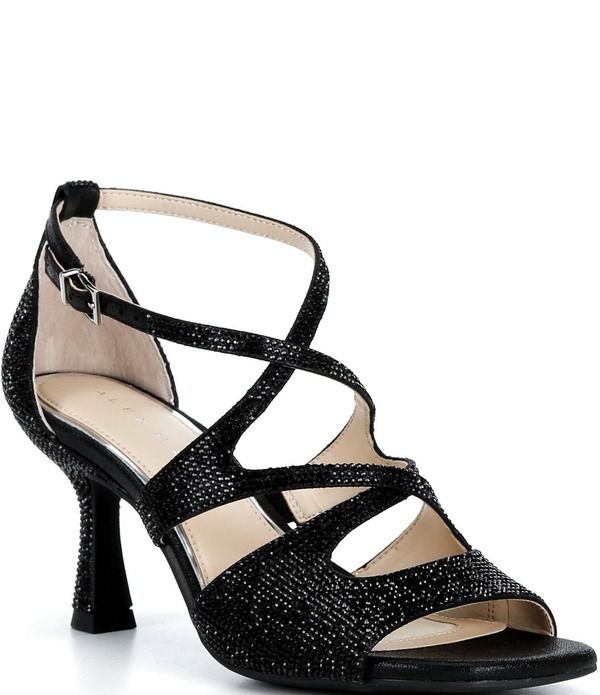 アレックスマリー レディース シューズ サンダル Alex Marie Skylarhinestonembellished Strappy Dressandals Black ブラック
