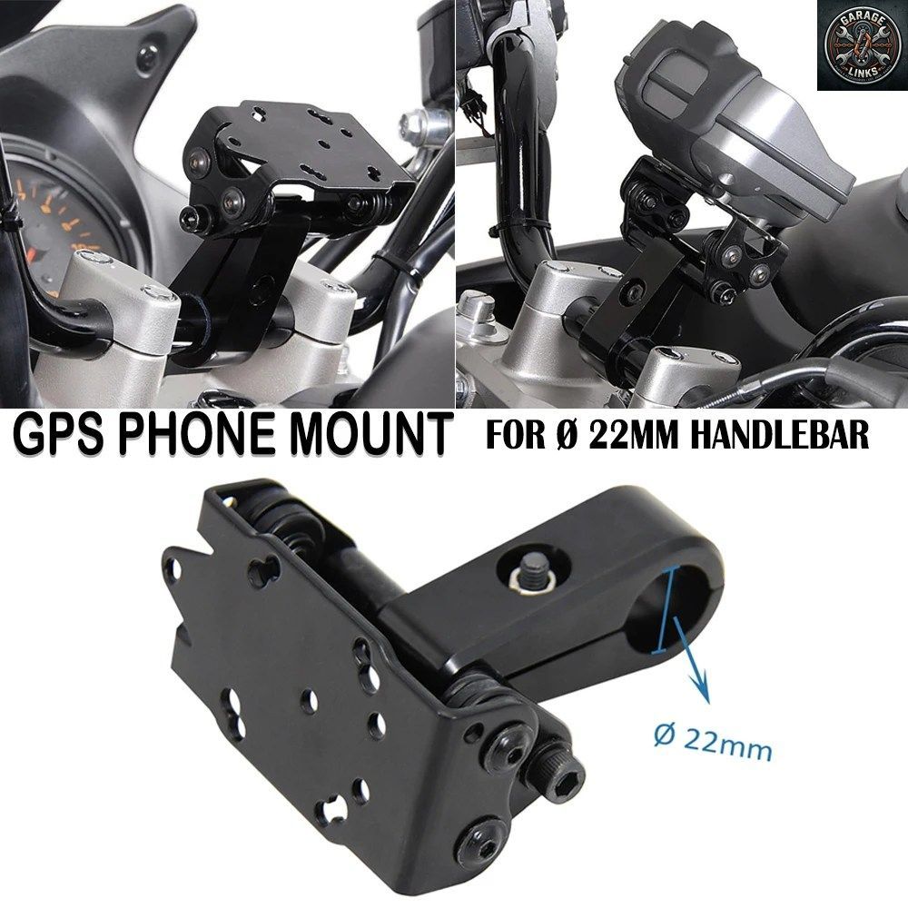 電話ホルダー バイク用携帯電話スタンド バイク用GPSクイックマウント 22mmハンドルバー