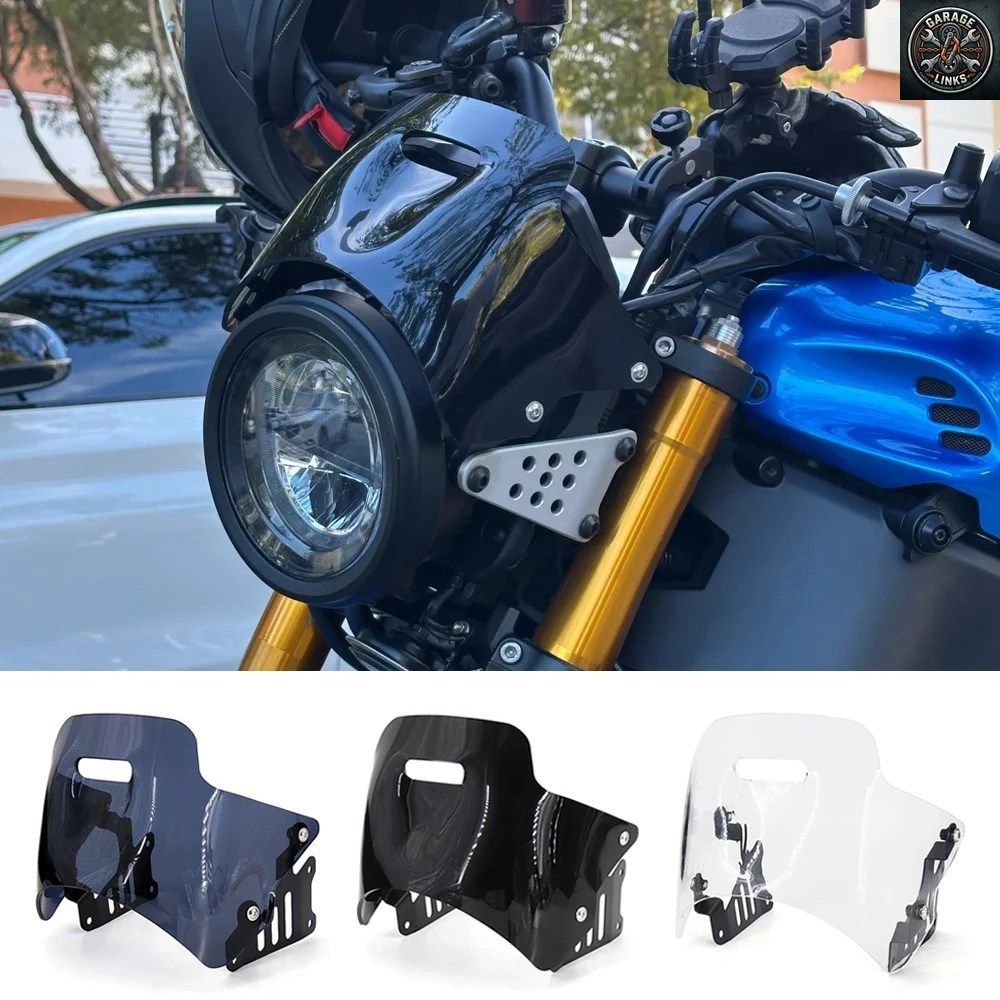 オートバイ ヤマハ XSR900 XSR 900 2022 2023 2024 コックピット バイザー ヘッドライト カウル ウインドスクリーン ウインドシールド シー