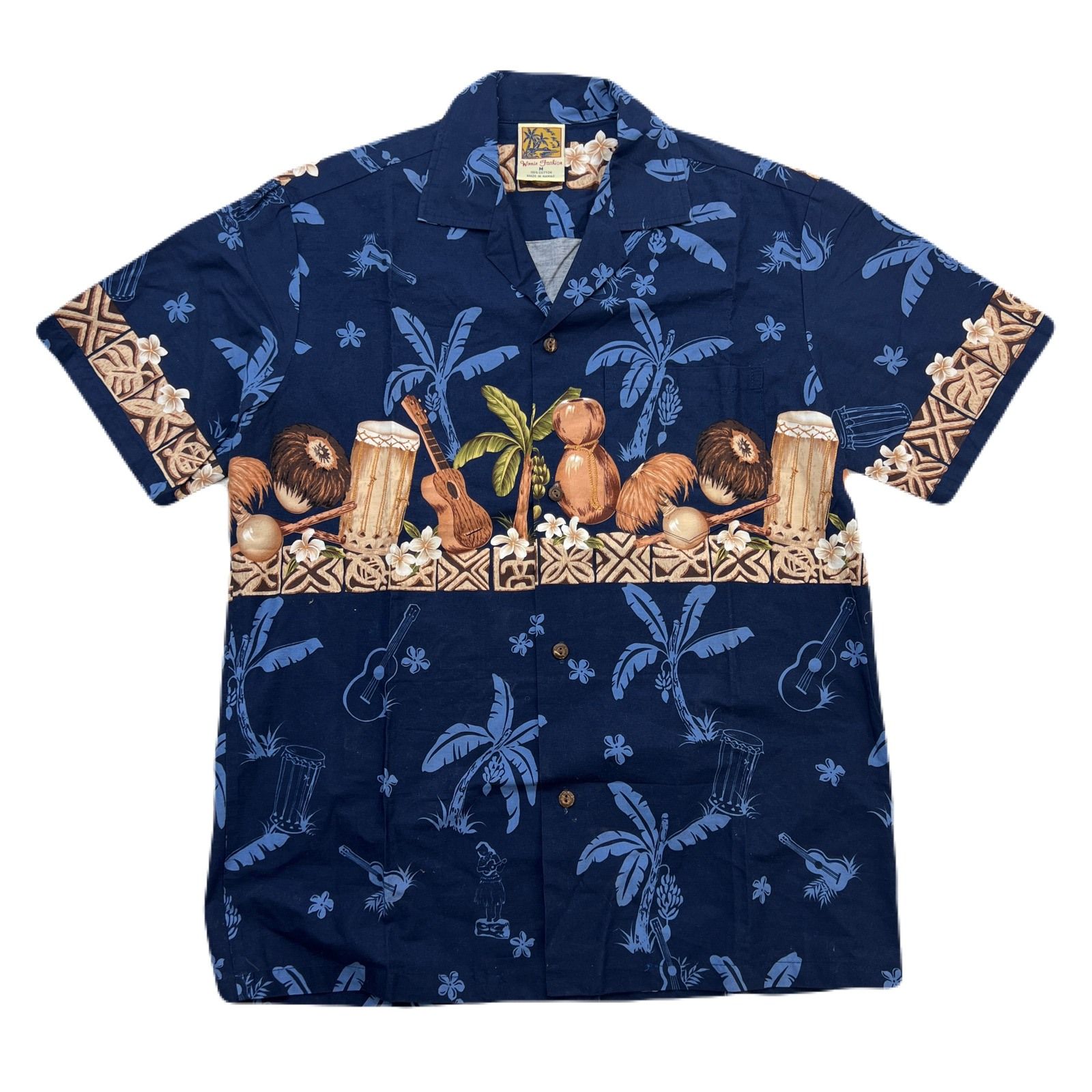 Winnie ウィニーファッション アロハシャツ Fashion 半袖 S 赤 アロハ 