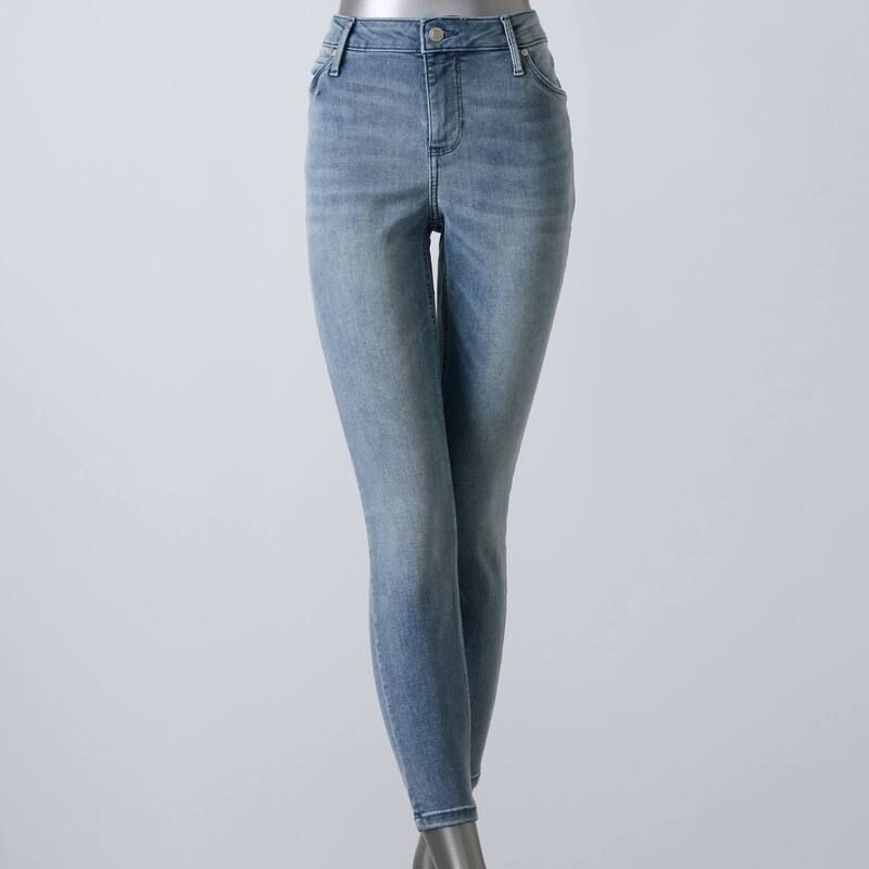 ヴェラウォン レディース ボトムス デニムパンツ プチ ジーンズ Petite Simply Vera Wang Power Stretch Core Skinny Jeanscenic Route