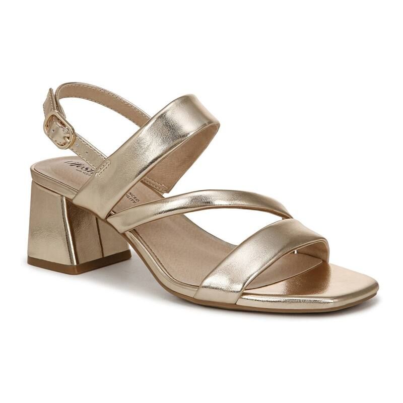 ライフストライド レディース シューズ パンプス ヒール LifeStride Celia Womenstrappy Heels Gold ゴールド