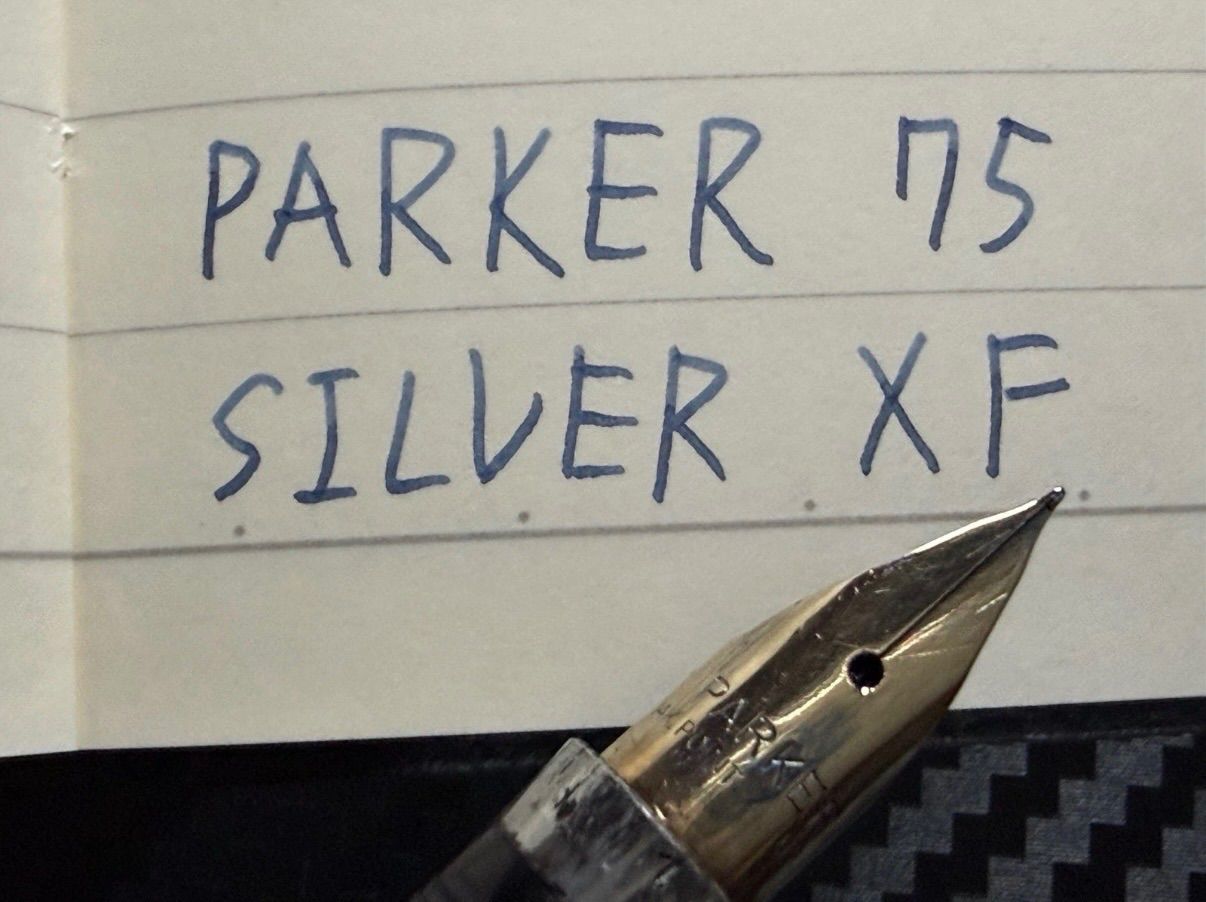 パーカー 75 シズレ 万年筆 XF 極細字 スターリングシルバー - メルカリ