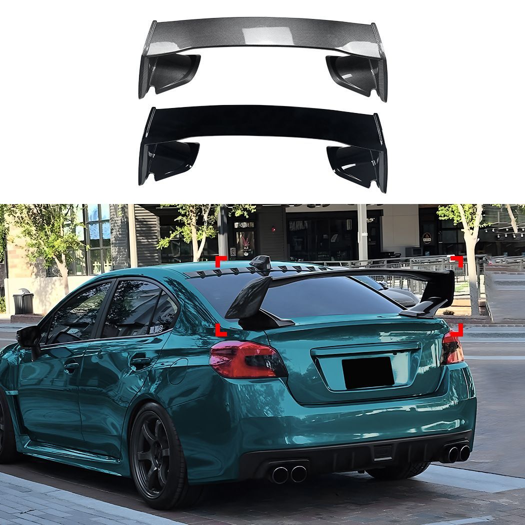 スバル Subaru WRX STI VA 2015～2021年式対応 大型リアウイングスポイラー ABS ピアノブラック カーボン調 外装ドレスアップ