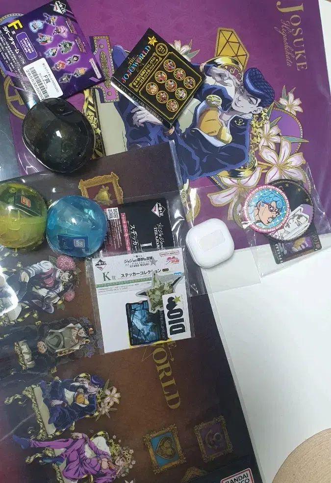 ジョジョワールド クリアポスター グッズ セット コレ ステッカー バッジ