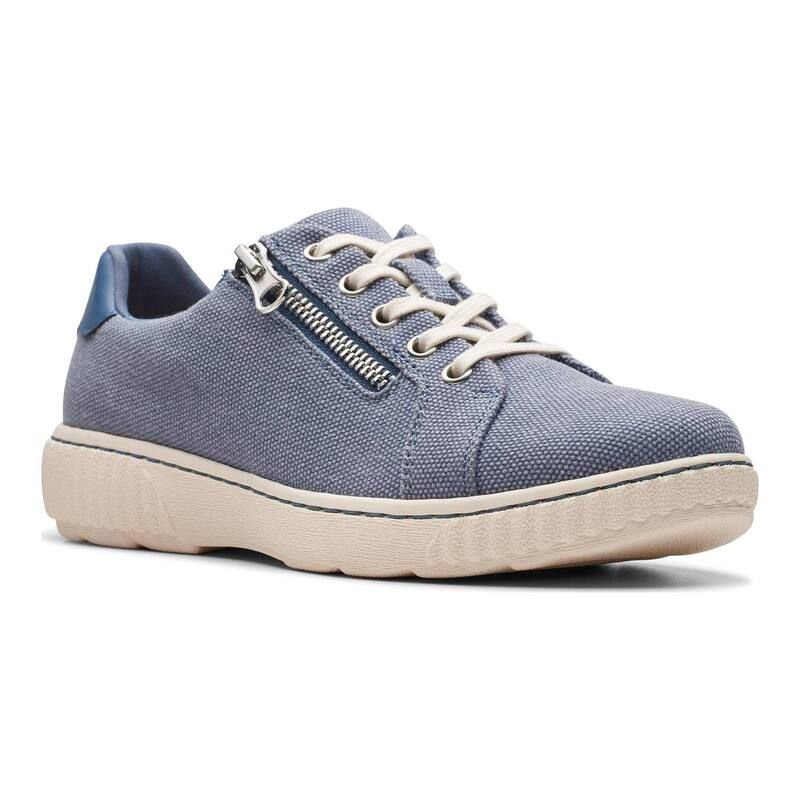 クラークス レディース シューズ スニーカー Clarks Carolinecho Womens Casual Shoes Denim デニム
