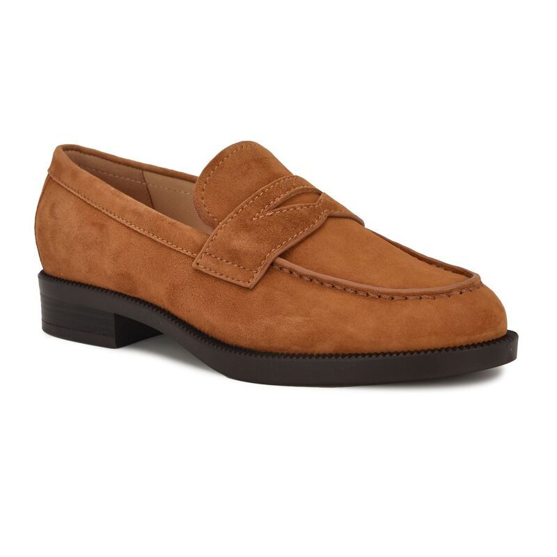 ナインウェスト レディース シューズ スリッポン・ローファー Nine West Berg Womens Almond Toe SlipOn Casualoafers Medium Natural S
