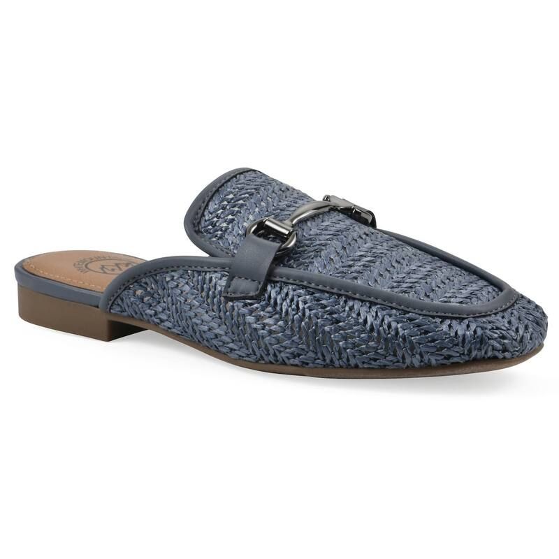 ホワイトマウンテン レディース シューズ サンダル White Mountain Bobbin WomenslipOn Mules Blue Smooth ブルー