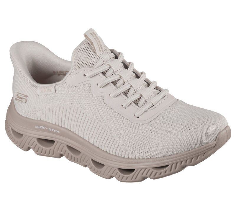 スケッチャーズ レディース シューズ スニーカー BOBS by Skechers Hands Free Slipins Arc Waves Womensneakers Natural