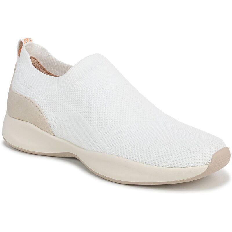 ライフストライド レディース シューズ スニーカー ニット LifeStride Upbeat WomenslipOn Knit Shoes White ホワイト